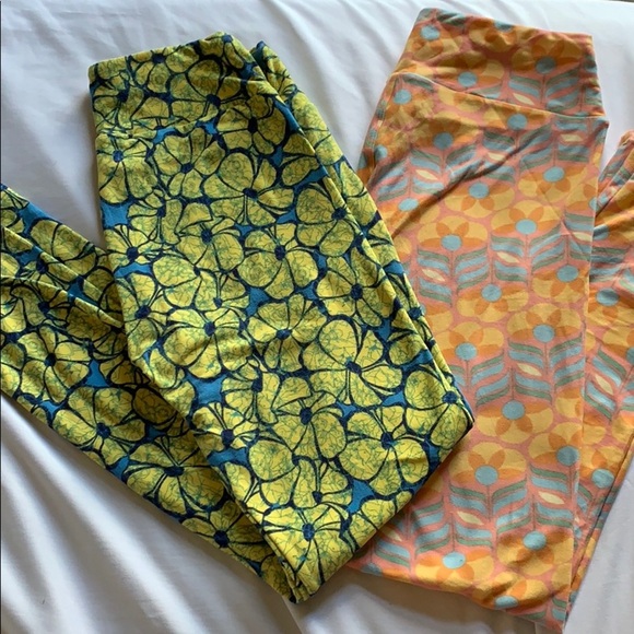 LuLaRoe Pants - 2 pairs of LuLaRoe floral leggings